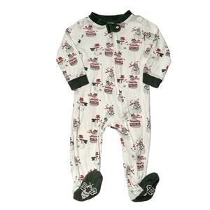 Burt's Bees Organic Snowman Sleeper PJs 6-9m